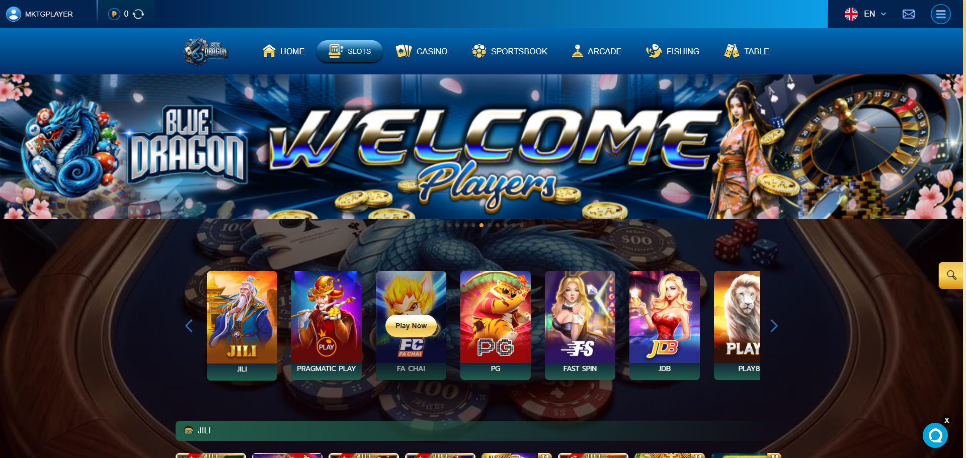 Bluedragon gaming platform